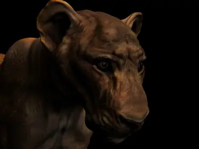 Animals - Lion 3D model