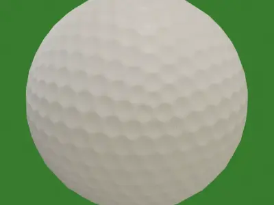 Golf ball Low-poly 3D model buy