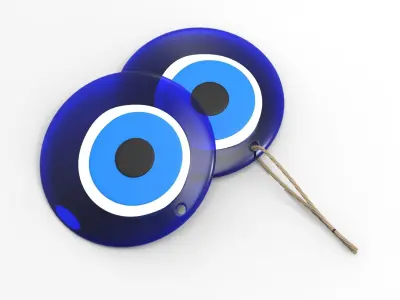 Evil Eye Bead Low-poly 3D model