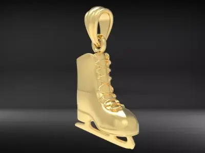 ice Skates pendant  3D print model