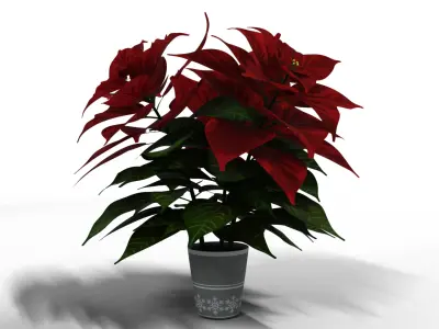 Santa mall For christmas Low-poly 3D model