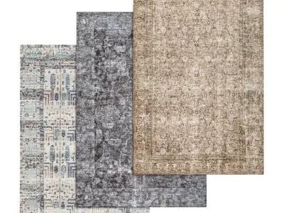 Rug Set 1345 3D model