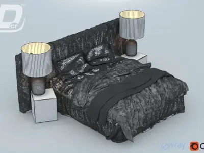 Roux Bed 3D model