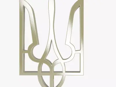 Ukrainian trident 3D model