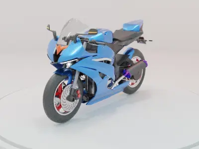 sports motorcycle 3D model by alvyiut-5432
