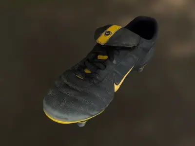 Soccer shoe low poly 3D model Low-poly 3D model