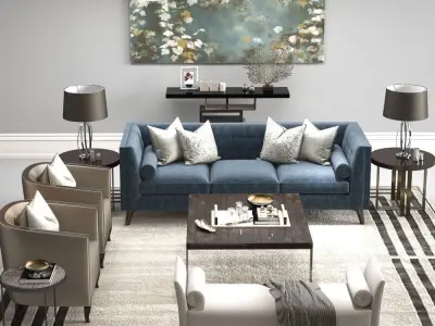 Gibson sofa  Boutique  GOYA  Kenzo EDGE 3D model