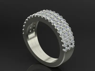 Band Ring 3D print model 151