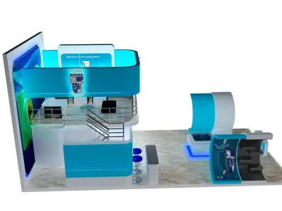 Booth Exhibition Stand a389b 3D model