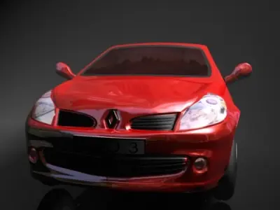 Renault Clio Low-poly 3D model