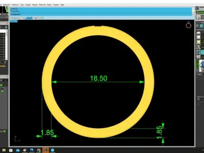 Luxury Multi Row Pave Diamond Ring for Men 4335 3D print model