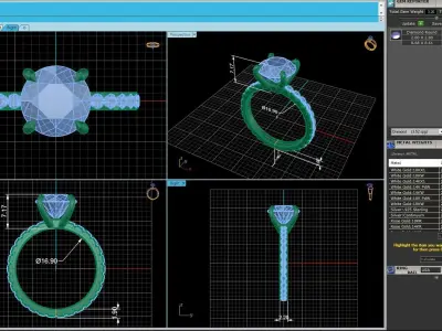 Solitaire Diamond Fashion Ring R5 3D print model purchase