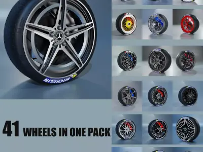 41 Sport Wheel Part - 41 Rims in One Pack