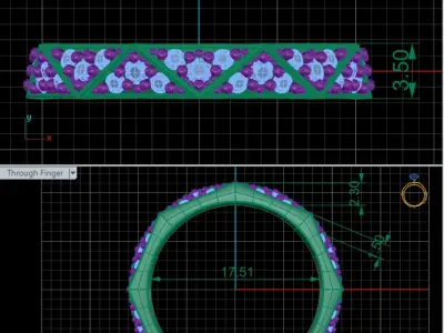 Wedding Rings Graff 3D print model