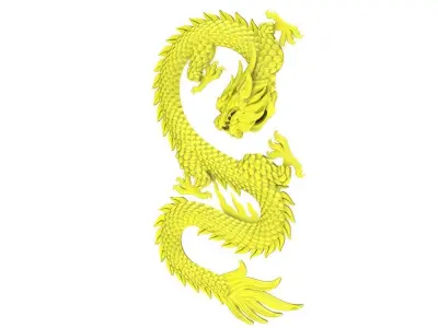 Chinese Dragon S Shape Jewelry Model  4773 3D print model
