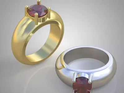 Diamond ring 0315 3D printable model Free 3D print model