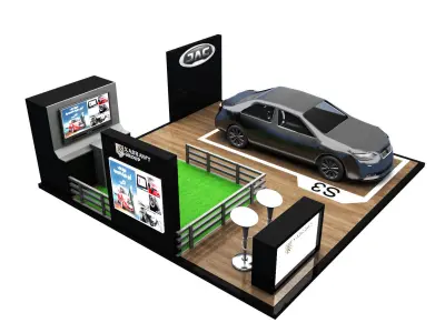 Booth Exhibition Stand a272 3D model
