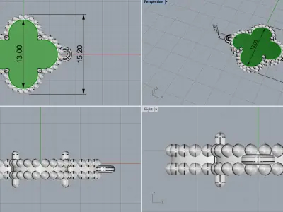 Bracelet model 574 3D print model