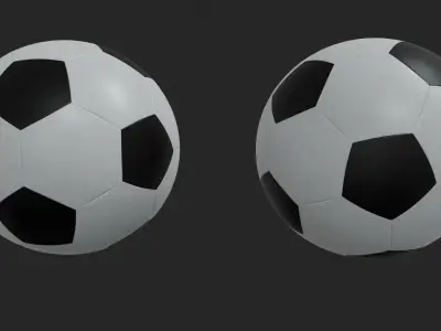 Football-Soccer ball Free low-poly 3D model