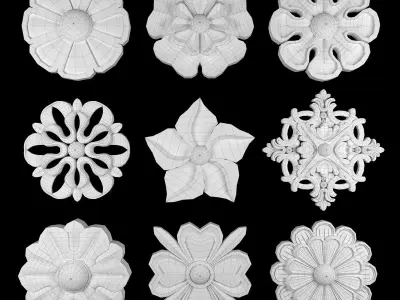 Ornament Element Pack 11 3D model