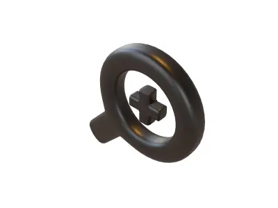 Zoom In Symbol v1 001 Low-poly 3D model