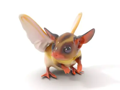 Sugar Glider Plush model pack Low-poly 3D model