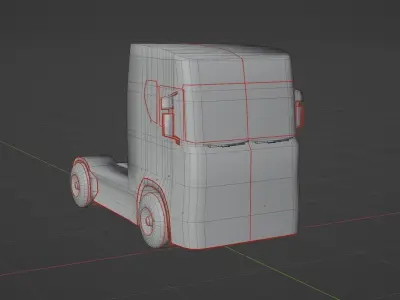 TRUCK- LOW POLY Free 3D model