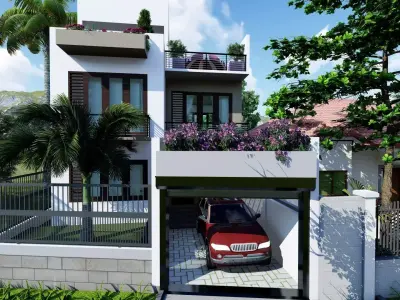 House 3d model 3D model modern design in philippines 3D model