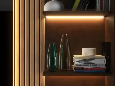 set501 modern wardrobe 3D model