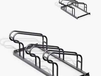 Bicycle Stand Type A Low-poly 3D model