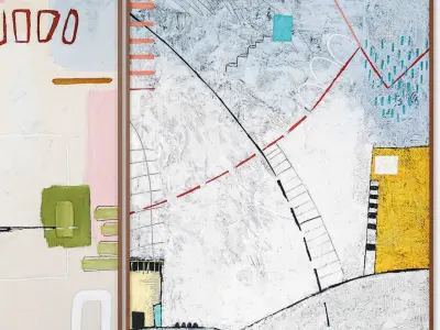 Art Frames 146- Acrylic Canvas Wall Art 3D model