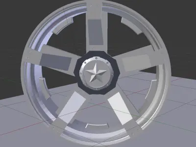 Llanta 01 Low-poly 3D model