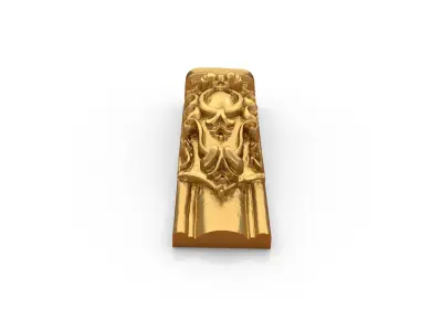 Classic decor ornament carved 12  3D model
