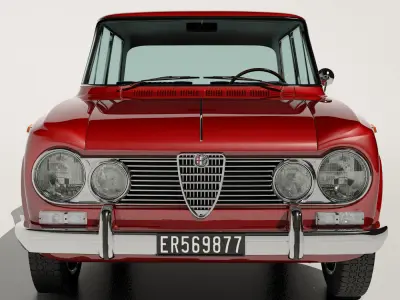 1967 Alfa Romeo Giulia Super 1600 3D model