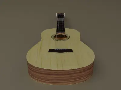 Acoustic Guitar 3D model