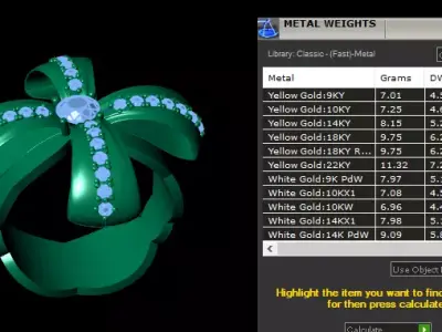 Bow tie ring 3D print model