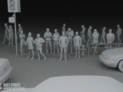 Busy Street 3D model