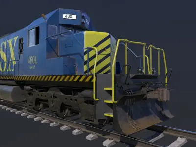 Locomotive Engine 3D model