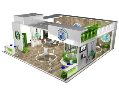 Booth Exhibition Stand a390d  3D model