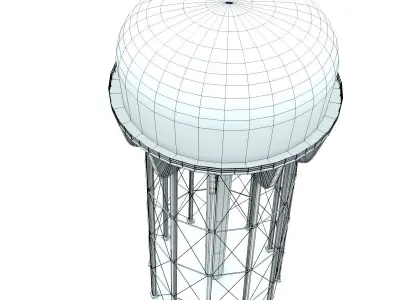 Water Tower of Thomaston 3D model