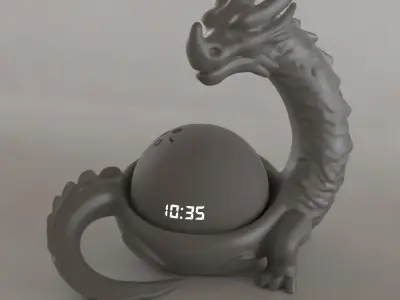 Dragon Organizer  Echo Dot Holder planter candle holder 3D print model