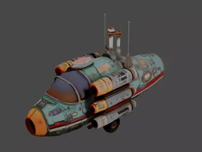 AeroStrike Quad Aircraft Pack Low-poly 3D model