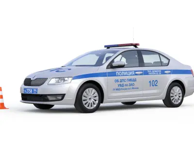 Police Car 3D model