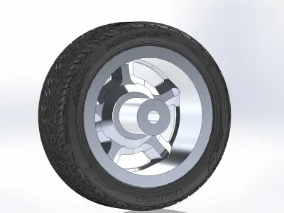 Custom wheels Budnik Murok IV for your scale model 3D print model