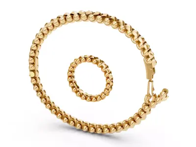 clash bracelet 3D print model