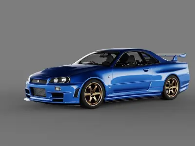 Nissan Skyline R34 GTR 3D model