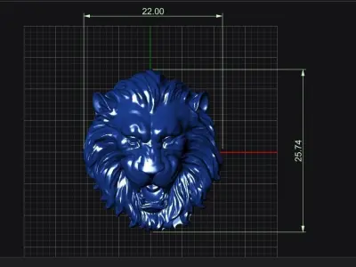 The Lion  Free 3D print model