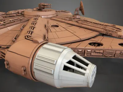 Millenium Falcon Free 3D print model