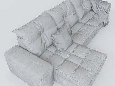 gautier Domino dark purple 3D model