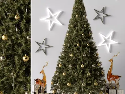 Christmas tree 001 3D model